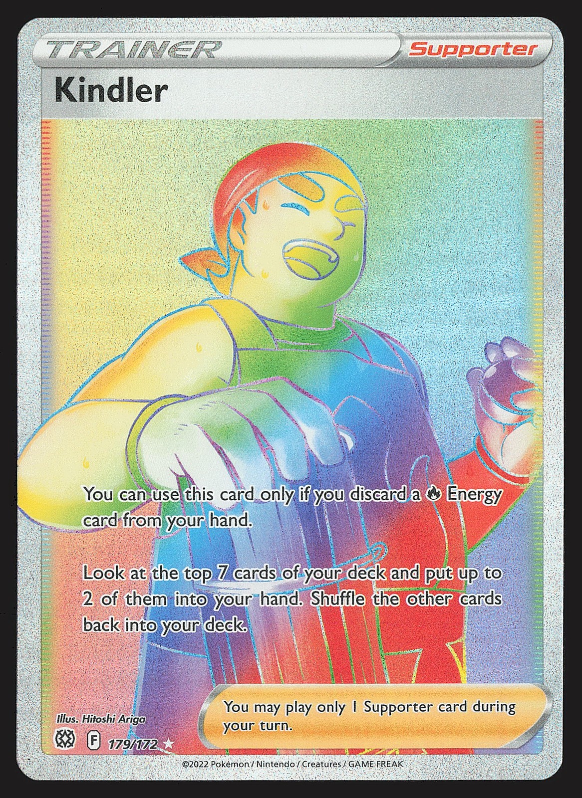 SWSH09: Brilliant Stars Kindler (Secret) #179/172 Secret Rare Pokemon Card