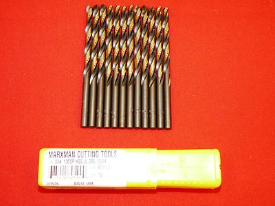 13/64'' Jobber Drill Bit Bits LOT OF 12 Black & Gold Morse Marxman MX1080599 USA