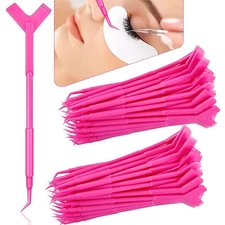 100Pcs Y Shape Eyelash Lift Tool Eyelash Brush Lash Tool for Eyelash Extension