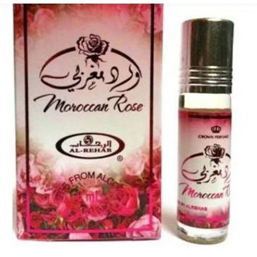 Rouleau de parfum longue durée Al Reahb rose marocaine unisexe 6 ml chacun lot de 6