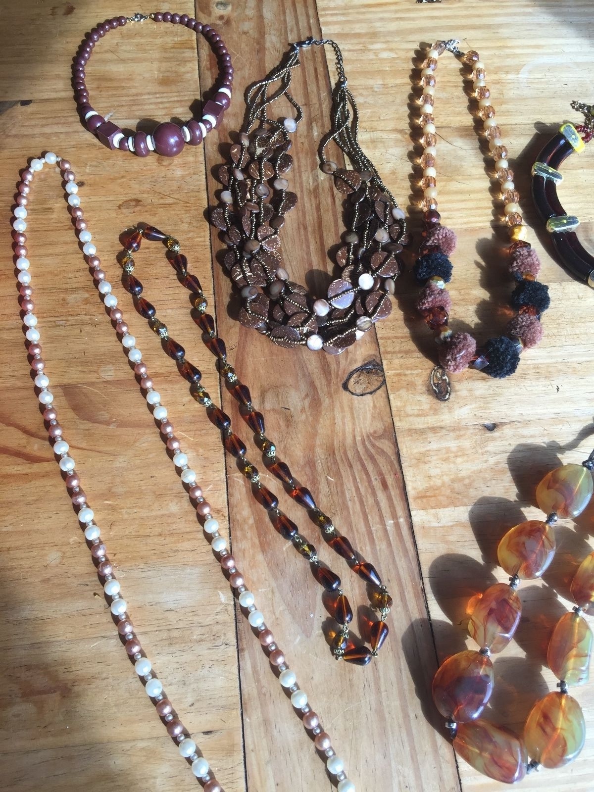 COSTUME Jewellery Job Lot Of 11 Necklaces Chunky Selection Various