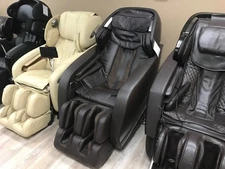 Titan Pro Jupiter XL Large Zero Gravity Massage Recliner Chair L-Track Brown