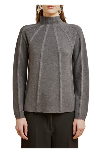 Pull Gris Femme COCOGIO Taille S - Occasion Très Bon état, Matière Italienne Douce