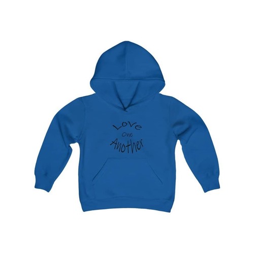 Youth Heavy Blend Hooded Sweatshirt "Love One Another" - Picture 18 of 22