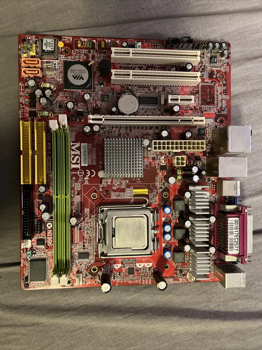 MSI MS 7255 VER 1.2 P4M890M Motherboard With Intel Pentium D 3.0GHz CPU
