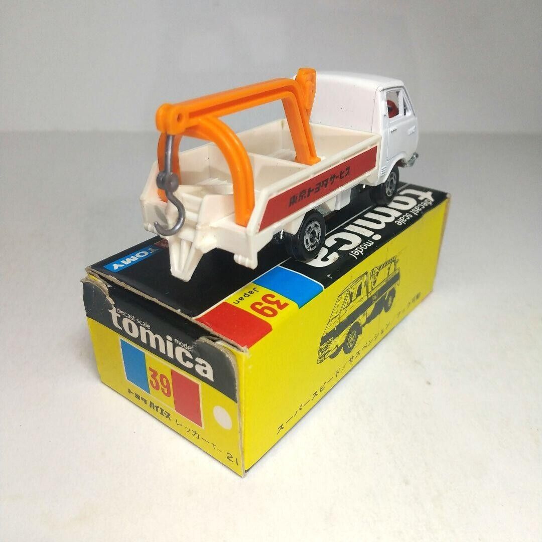 1972 Tomica Black Box #39 Toyota Hiace Wrecker Made In Japan 1972 Tomica Black Box #39 Toyota Hiace Wrecker Made In Japan