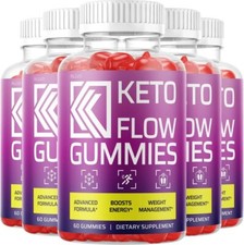 (5 Pack) Keto Flow Gummies Advanced Formula Keto Flow Gummy Bears (300 Gummies)
