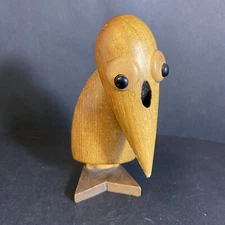 Vtg. Teak Dodo Bird J. V. Orel Japan Zoo Line 50-60s Pen Holder MCM