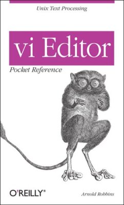 VI Editor Pocket Reference (Pocket Reference (O'Reilly)) By Arno