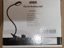 Clip on reading light New 