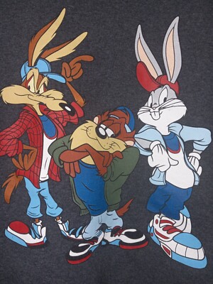 Jerzees Sweatshirt Size Small Bugs Bunny Looney Tunes Crewneck 