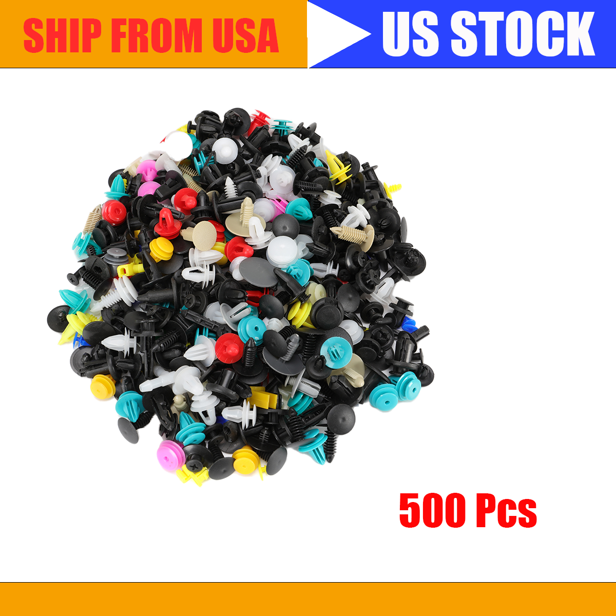 500 Plastic Car Body Clips Rivet Trim Moulding Fixing Screwdriver Set