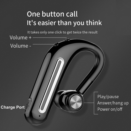 Bluetooth Headset Wireless Earphone Headphone Noise Canceling for Cell Phones - Picture 4 of 12