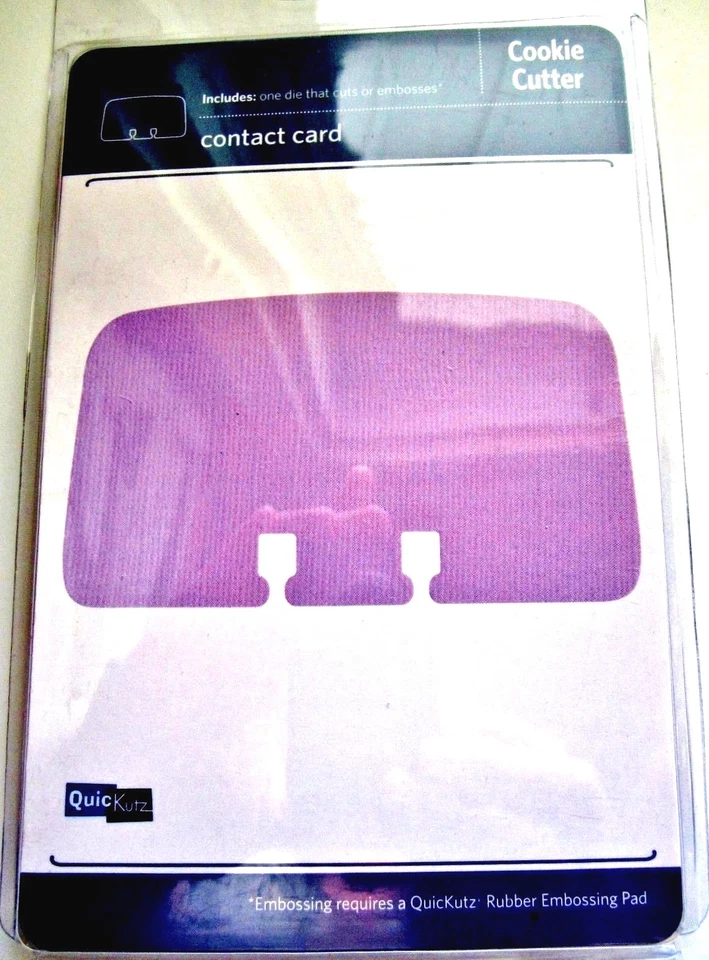 Contact Card Quickutz Thin Metal Die Rounded Rolodex CC-SHAPE-1-030 NEW! - Image 2 of 2