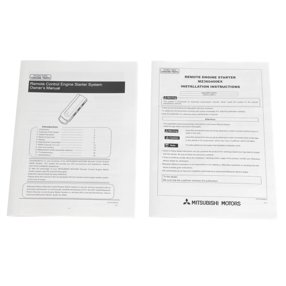 Motor de arranque remoto genuíno Mitsubishi MZ360400EX - Imagem 3 de 4