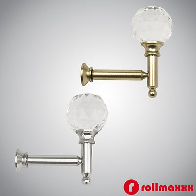 Kristalle Vorhang Raffhalter Raffhaken Wandhaken Gardinenhalter Metall ROLLMAXXX