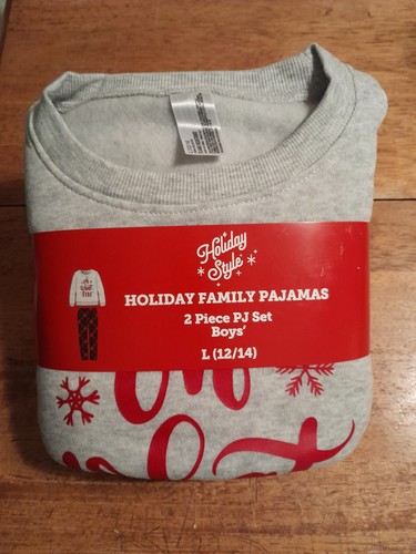 Holiday Style Boys 2 Piece L (12~14) Pajama Set NWT - Bild 1 von 6