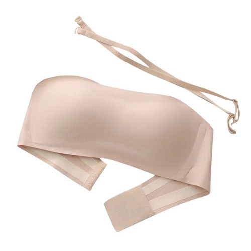 Summer Full Support Non-Slip Bandeau Bra Womens Invisible Bra for Wedding Party - Picture 13 of 18
