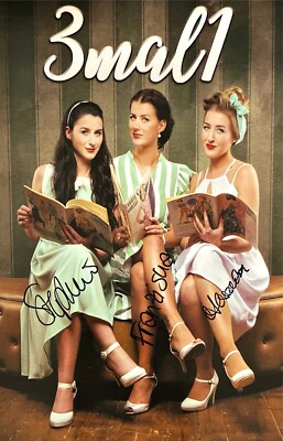 3 Autogramme Geschwister Alexandra Franziska + Stephanie MUTSCH 3mal1 Trio xyz