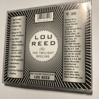 Set the Twilight Reeling by Lou Reed (CD, Feb-1996, Warner Bros