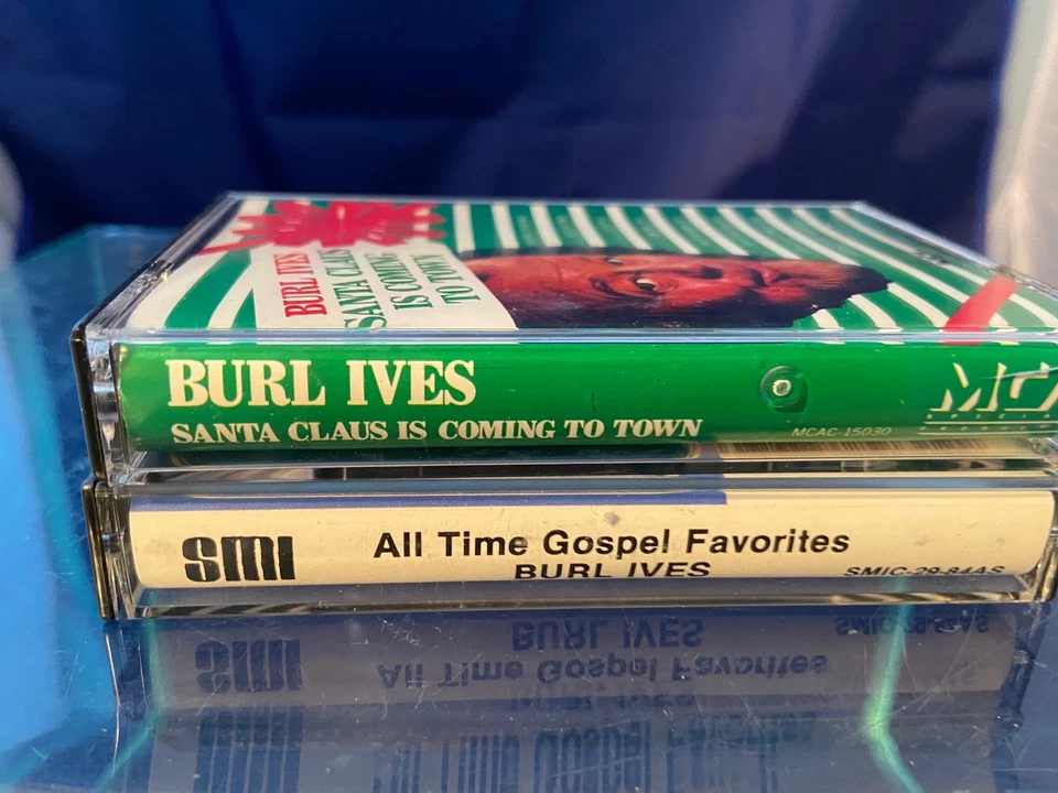 Burl Ives Lot of 2 Vintage Cassette Tapes Gospel Favorites Santa Claus Coming — 第 2/4 张图片