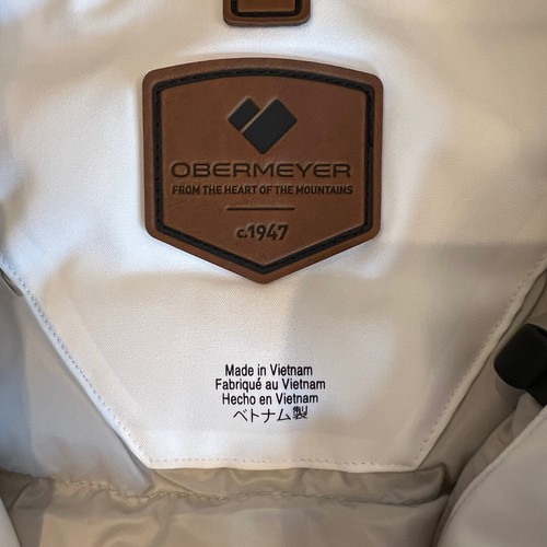 New Men’s Sz 2XL Obermeyer Ridgeline Insulated Jacket Faux Fur White Ski $399 - Picture 6 of 7