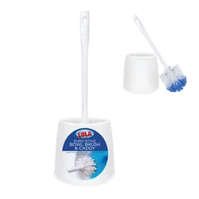 Toilet Brush and Holder Set - Classic Version Compact Space Deep Cleaning LOLA