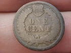 1864 L Indian Head Cent Penny, With L, Pointed Bust- About Good Details