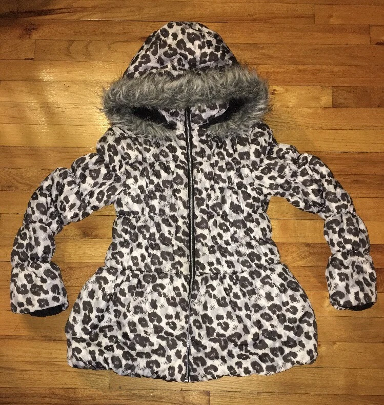 AMY BYER GIRL S Cheetah COAT JACKET Size XL 16 eBay