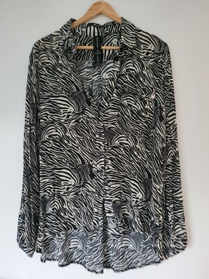 Jane Lushka, Bluse im Animalprint, Gr. S