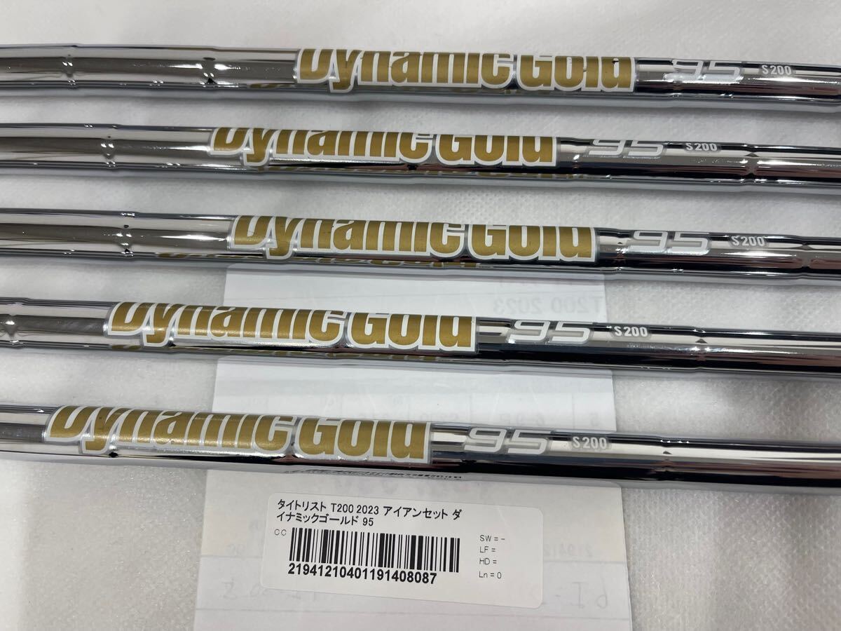 タイトリスト 2023 T200U 4I ダイナミックゴールド95 S200 Golf Iron Set Titleist T200 2023 Dynamic Gold 95 S200 5pcs 6