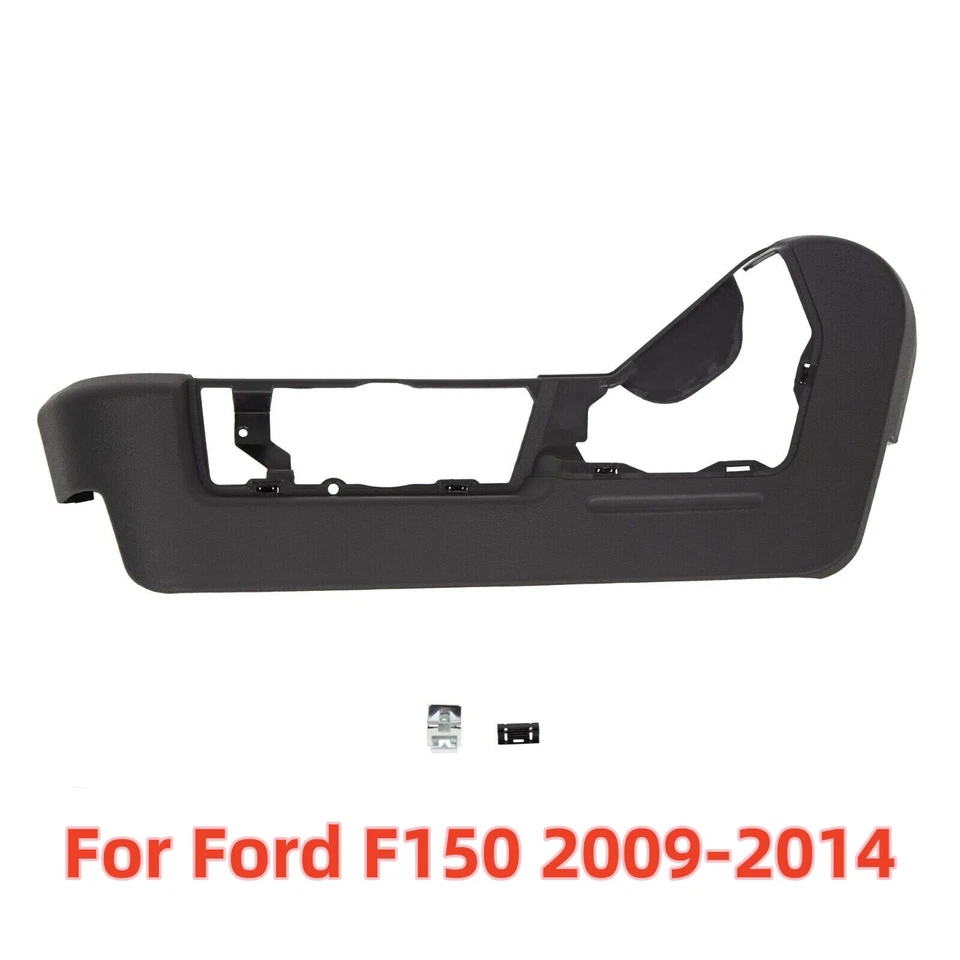 For 2009-2014 Ford F150 Seat Cover Trim Panel Bezel Black Drivers Side - Image 2 of 4
