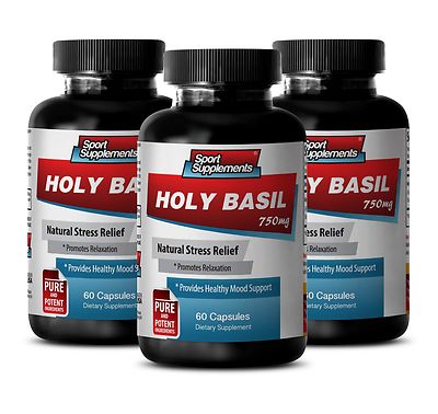 Lower Cholesterol - Holy Basil Extract 750mg - Enhance The Immune System 3B