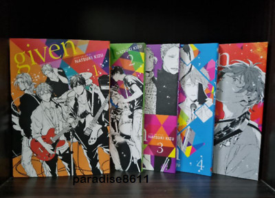 GIVEN by Natsuki Kizu Manga Volume 1-6 Set English Comic DHL EXPRESS