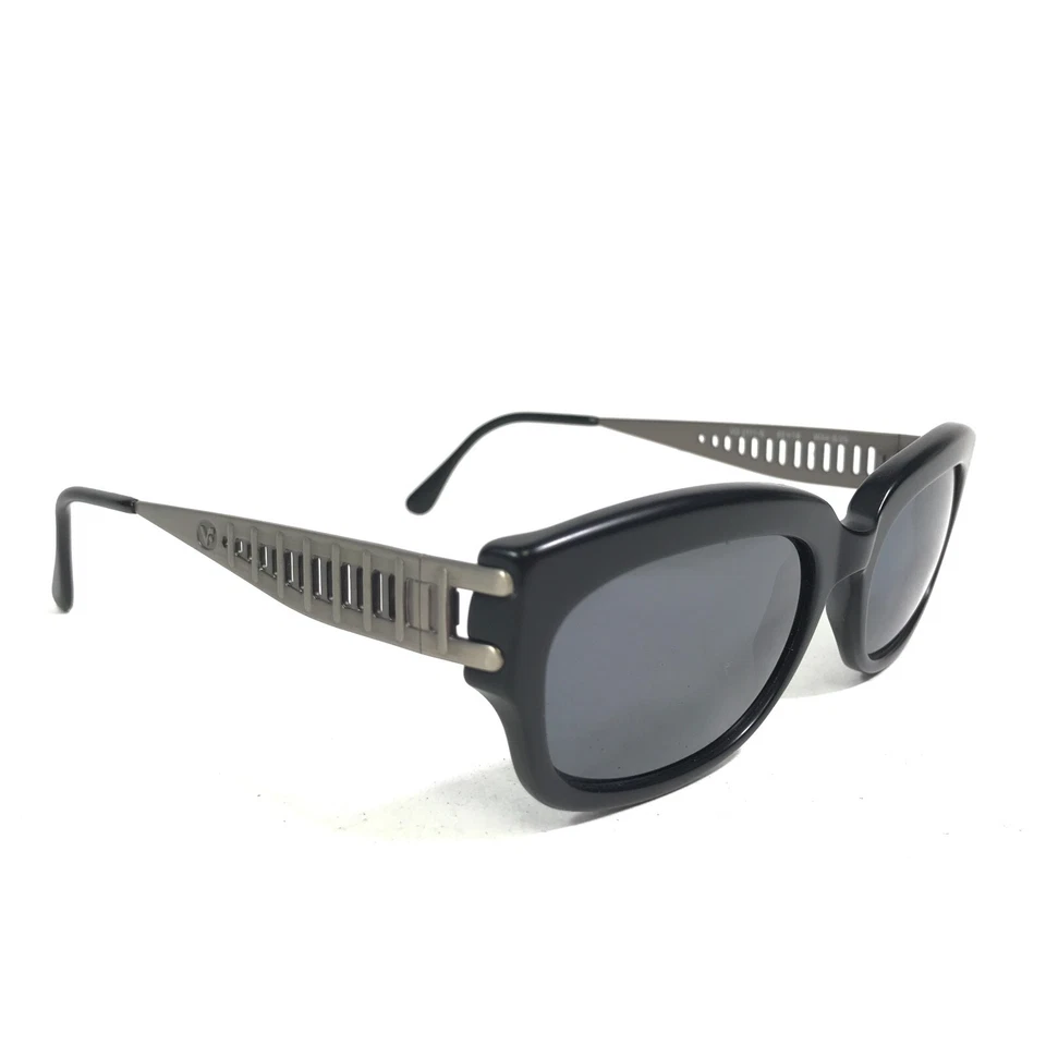 Vintage Vogue Sunglasses VO2111-S W44-S/26 Black Grey Round Frames w Blue Lenses - Image 3 of 4