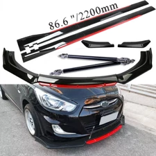 For Hyundai Elantra Veloster Front Bumper Lip Spoiler Splitter /Side /Skirt Body
