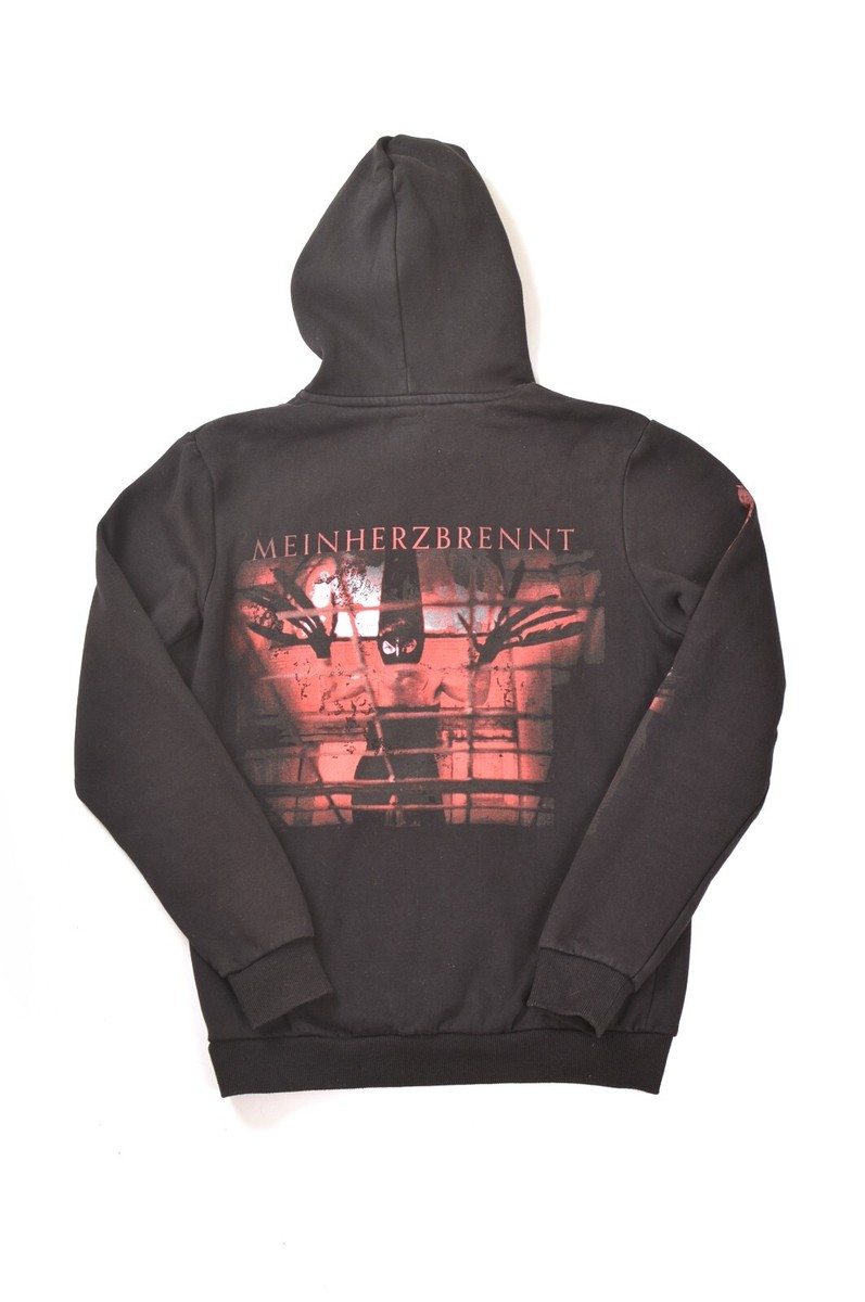 Rammstein Mein Herz Brennt Vintage Pullover Hoodie Hoody Size S | eBay
