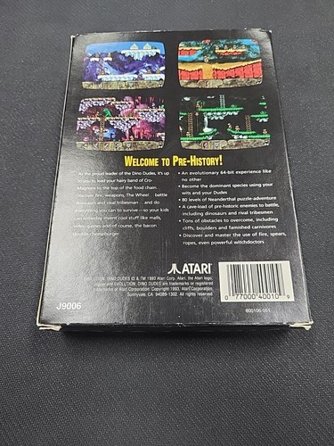 EVOLUTION: DINO DUDES ATARI JAGUAR (COMPLETE) - Picture 2 of 7