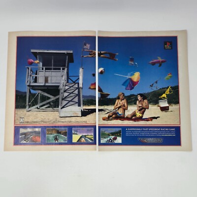 Turbo Prop Racing PlayStation 1 PS1 Topless Print Ad/Poster Promo Art