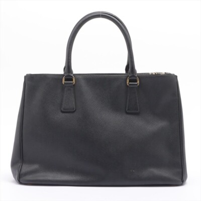 PRADA Saffiano Lux Leather 2way handbag Black BN2274 | eBay