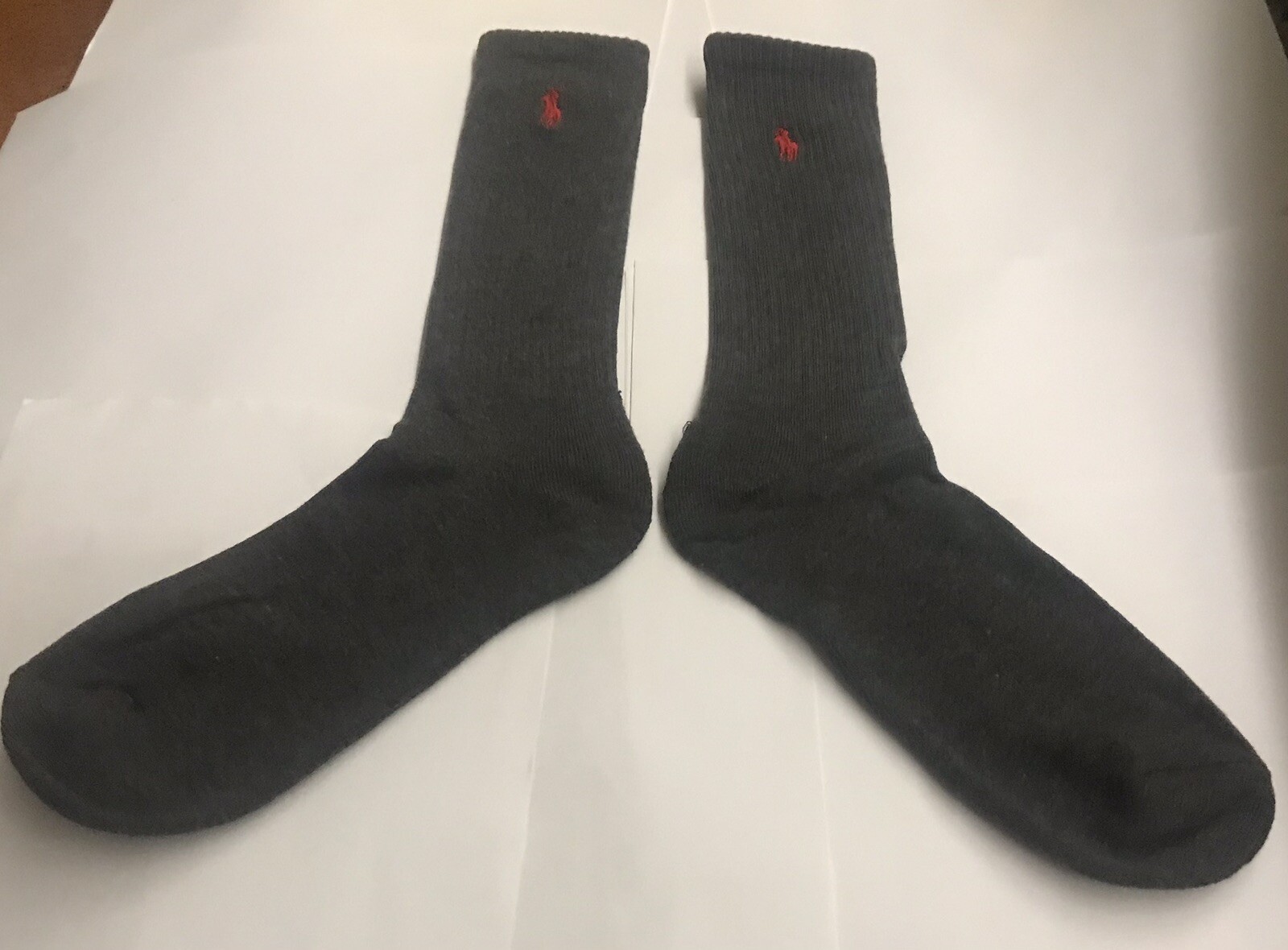 Calze eleganti uomo Polo Ralph Lauren grigie con polo rossa pony nuove