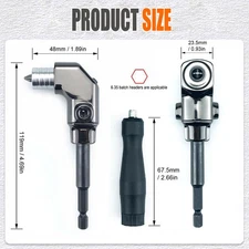 Right Angle Screwdriver Adaptor 90 Degree Driver Attachment For Drills✈