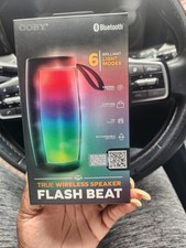 Coby Bluetooth True Wireless Speaker with Flash Beat 6 Light Modes USB