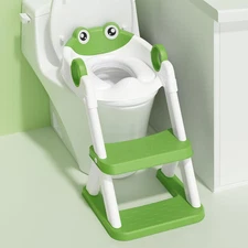 Frog Potty Training Seat, Upgrade Toddler Toilet Seat for Kids Boys Girls, 2 in