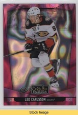 2024-25 O-Pee-Chee Platinum Pink Magma Leo Carlsson #138 READ nw2