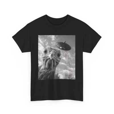 Turkey Selfie UFO Funny T-Shirt, Turkey Flying Saucer Women Men Shirt