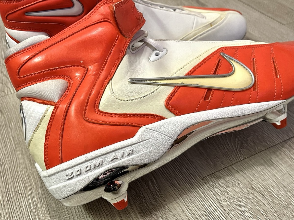 Nike Football Cleats size 14 Michael Vick CHROME RARE white