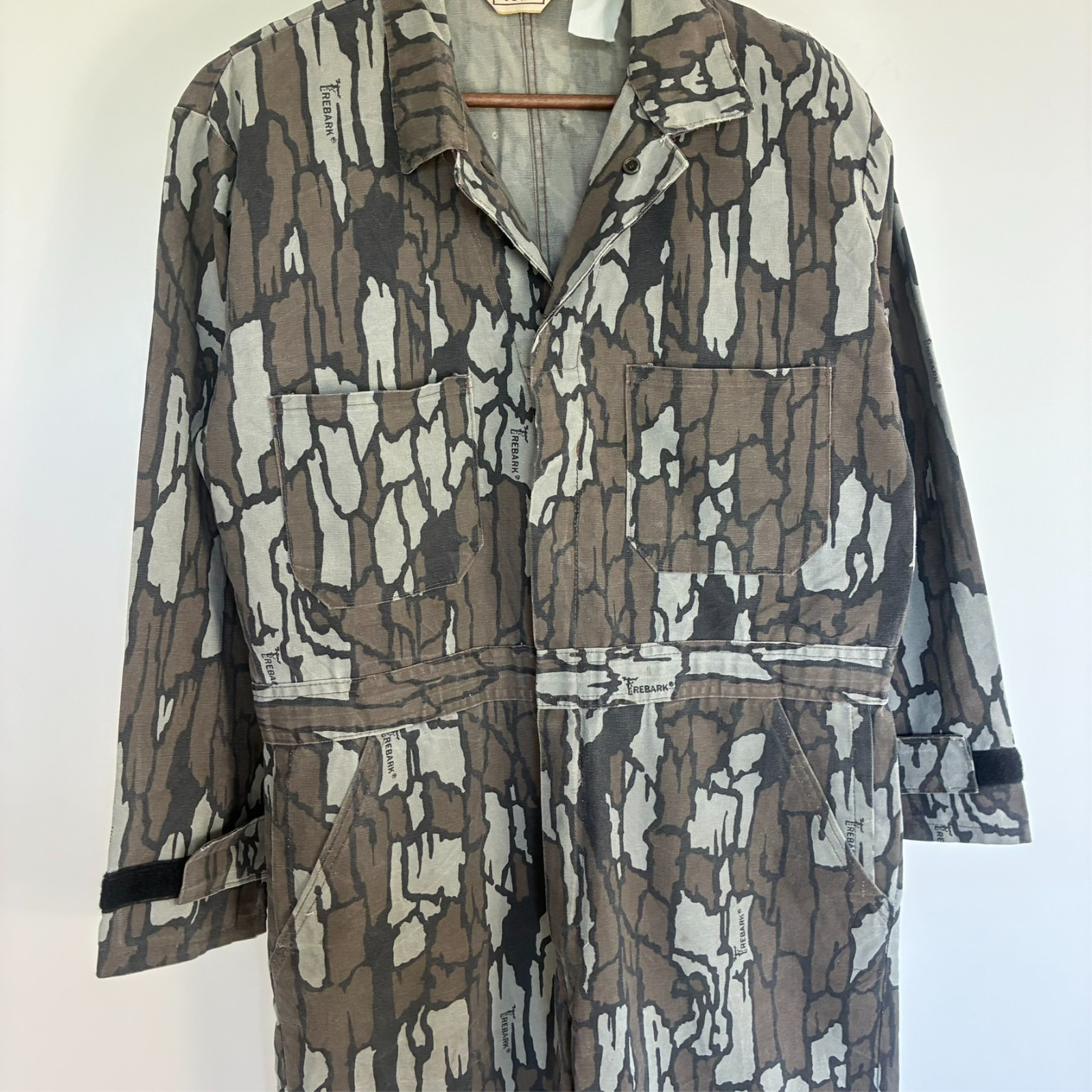 Vintage Walls 1990s Realtree Trebark Camouflage Large Hunting One Piece Overalls image 5