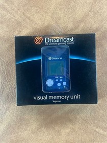 Sega Dreamcast VMU Blue MK-50121 CIB OEM Original Authentic Visual Memory Card