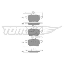 Satz Bremsbeläge Bremsklötze vorne für Audi A3 8L1 TT 8N3 8N9 | 23811480